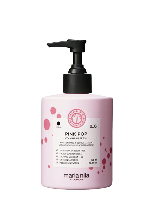 Maria Nila Colour Refresh Pink Pop 0,06 Besleyici Yarı Kalıcı Renk Maskesi  - 1