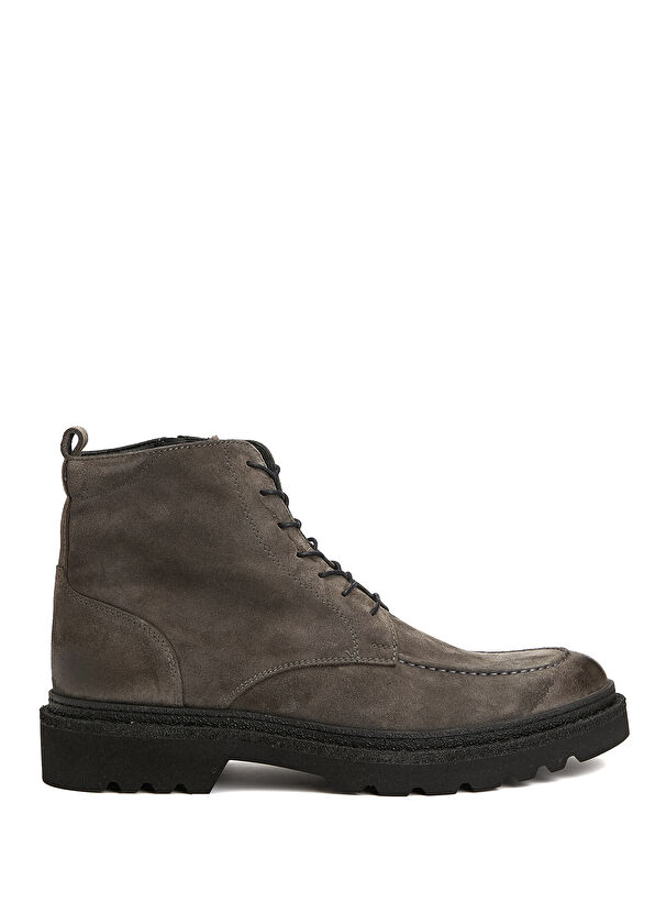 Beymen Club Grey Men's Suede Boots - 1