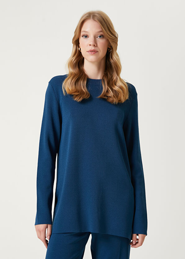 Beymen Club Petrol Yanı Yırtmaçlı Basic Kazak - 1