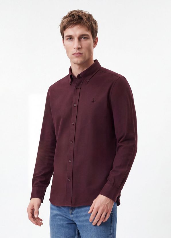 Beymen Club Mürdüm Flanel Gömlek - 3