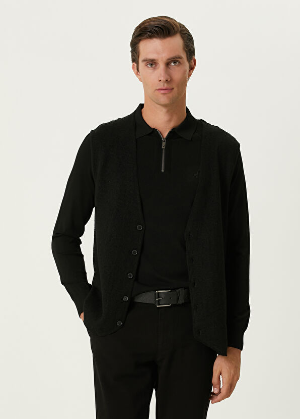 Beymen Club Siyah Yün Yelek - 1