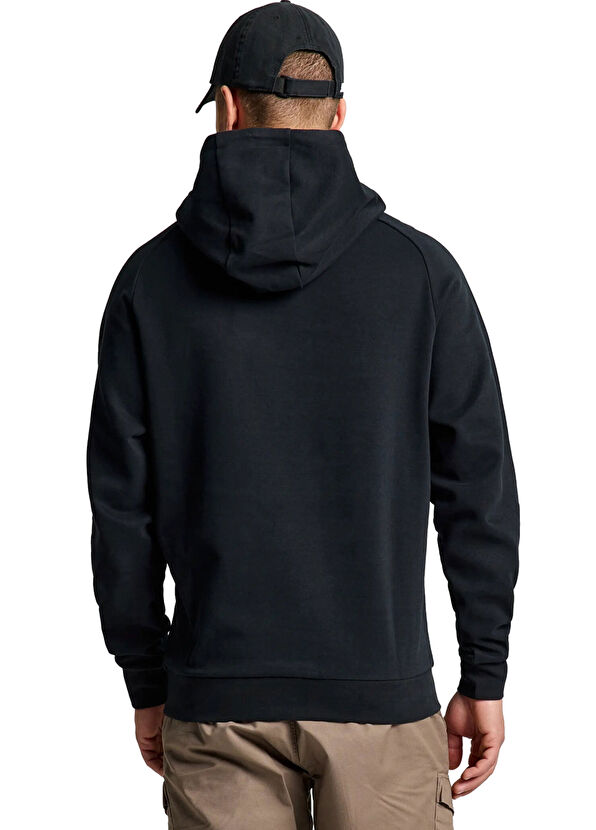 Slam Logo Hoodie Siyah Kapüşonlu Erkek Sweatshirt - 4
