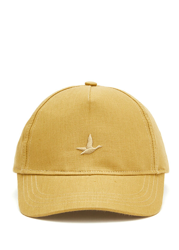 Beymen Club Yağ Yeşili Logolu Kadın Keten Cap Şapka - 2