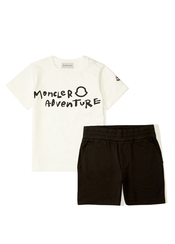 Moncler Beyaz Erkek Çocuk 2li Set - 1