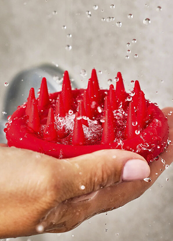 Philip B. Scalp Kırmızı Saç Derisi Masaj Aleti  - 2