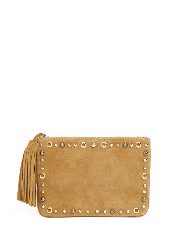 Beymen Club Camel Troklu Kadın Deri El Portföyü - 1