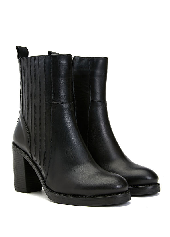 Beymen Club Black Womens Leather Boots - 2