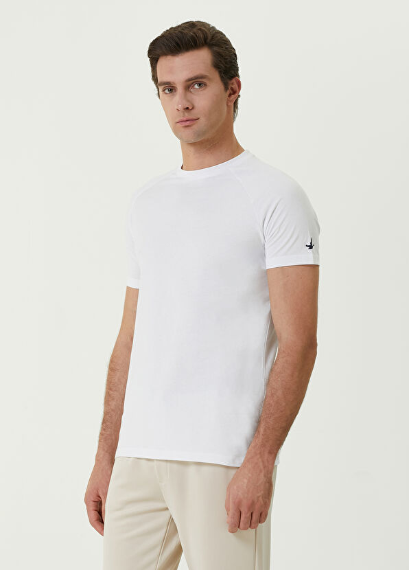 Beymen Club Beyaz Reglan Kollu T-shirt - 1