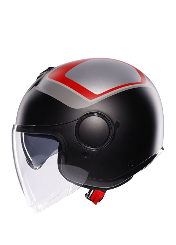 Agv Eteres Scaglieri Matt Grey Red Açık Motosiklet Kaskı - 4