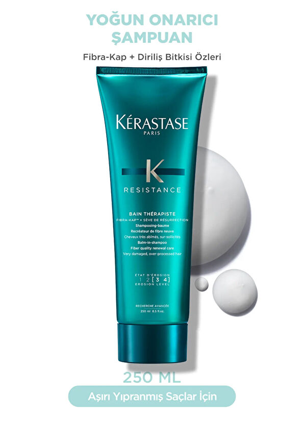 Kerastase Resistance Therapiste Shampoo for Extremely Damaged Hair 250 ml + Mask 200 ml + Serum 30 ml 3-Piece Hair Care Set - 4