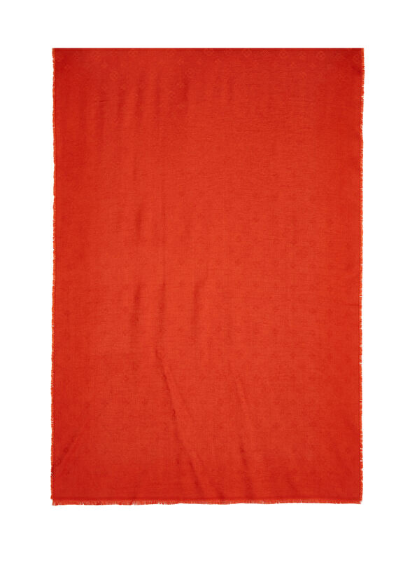 Beymen Hediye Turuncu Logo Desenli Kadın Şal - 1