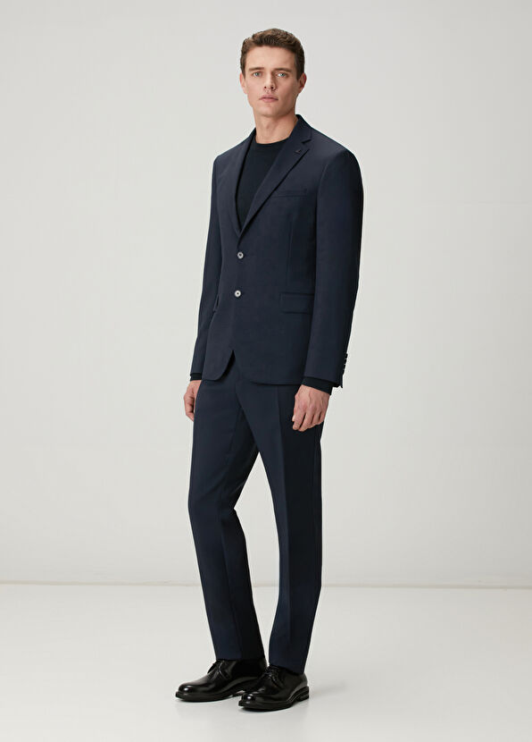 Beymen Club Lacivert İnce Yün Takım Elbise - 1