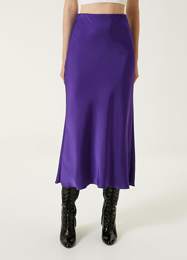 Beymen Club Mor Midi Evaze Saten Etek - 2