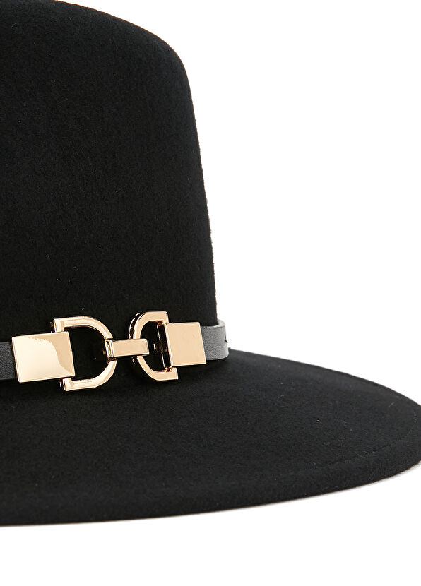 Beymen Club Black Band Detailed Women's Wool Hat - 4