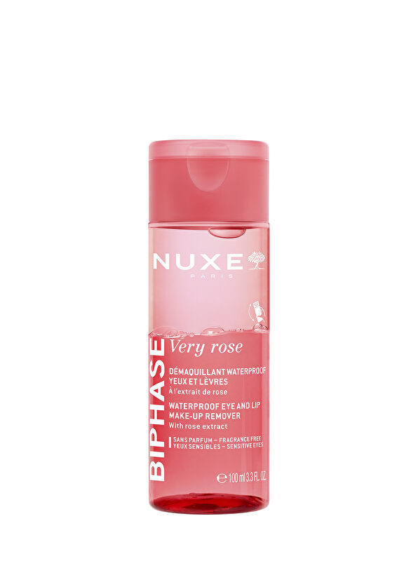 Nuxe Biphase Very Rose Waterproof Double Base Eye Make-up Remover Water 100 ml - 1