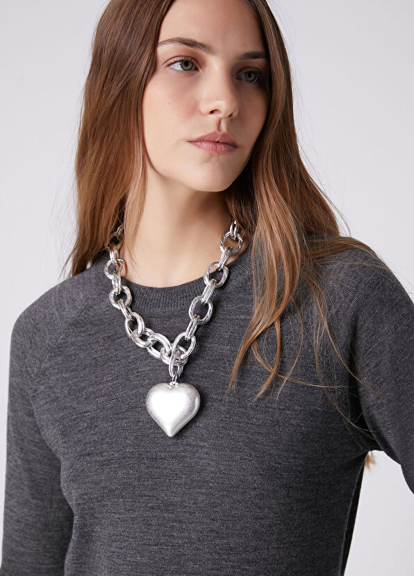Beymen Club Large Heart Women's Antique Necklace - 2