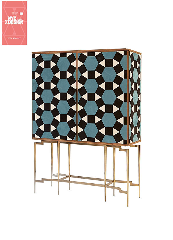 Mobi Nikea Renkli Ceviz Kabinet Konsol - 2