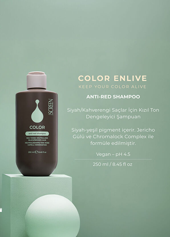 Screen Hair Care Color Anti-Red Anti-Red Revitalizing Shampoo 250 ml - 2
