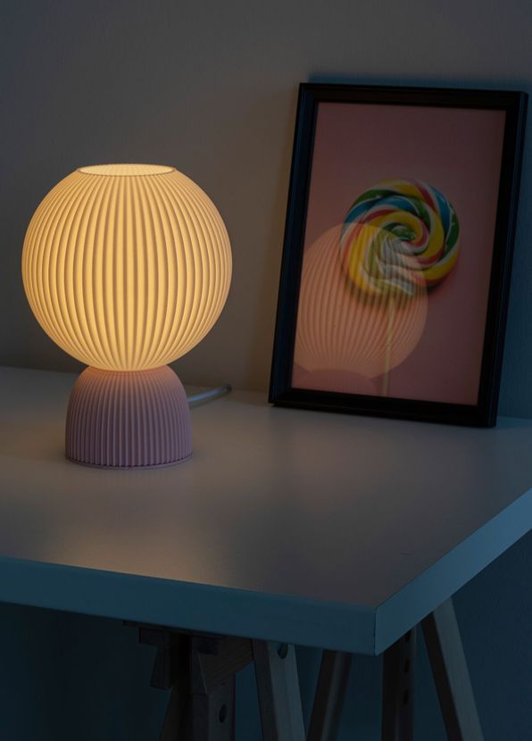 Soli Workshop - Luna Pembe Masa Lambası - Pembe