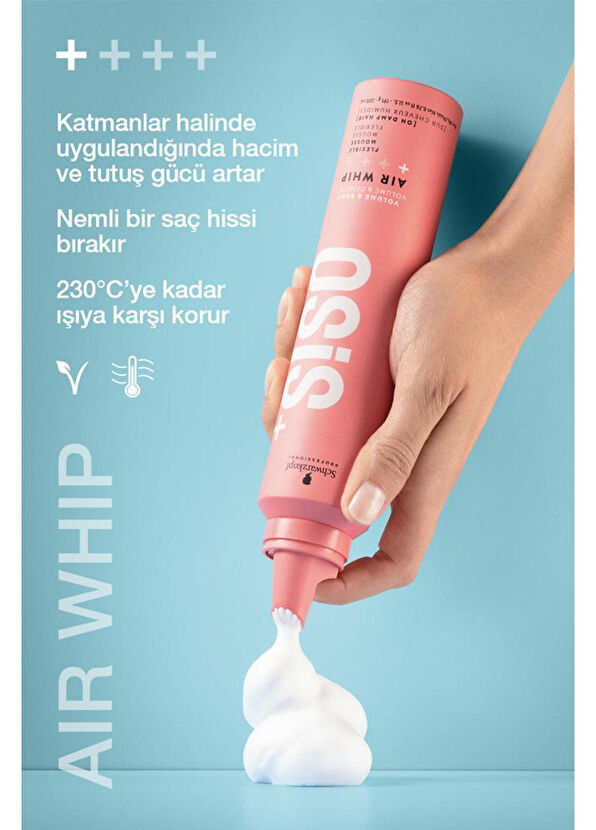 Osis Air Whip Esnek Saç Köpüğü 200 ml - 2