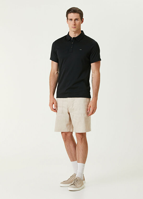 Michael Kors Bej Keten Bermuda - 1