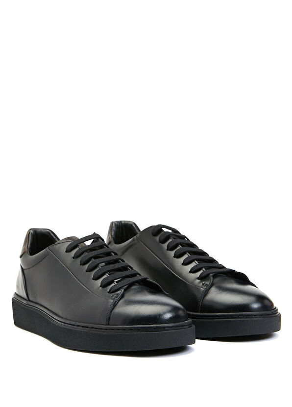 Beymen Club Siyah Erkek Deri Sneaker - 2