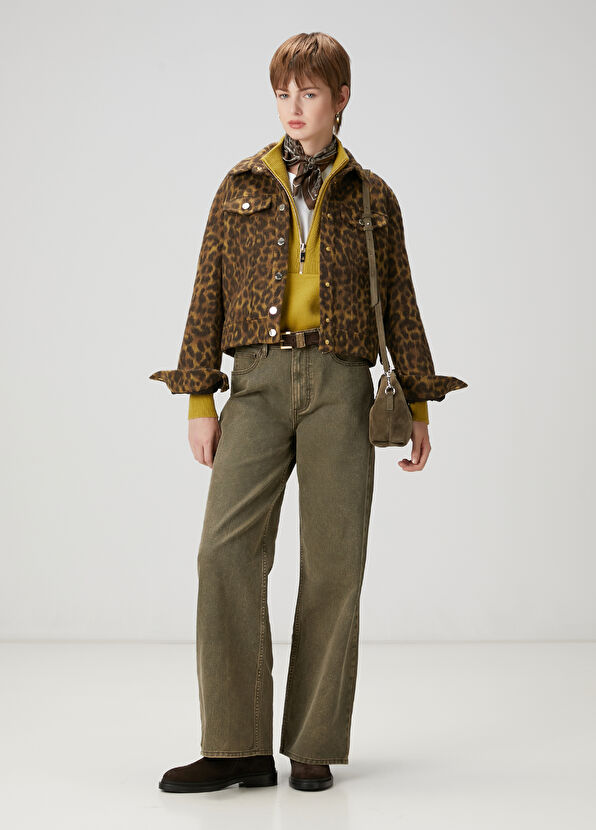 Beymen Club Yağ Yeşili Yarım Fermuarlı Yün Kazak - 4