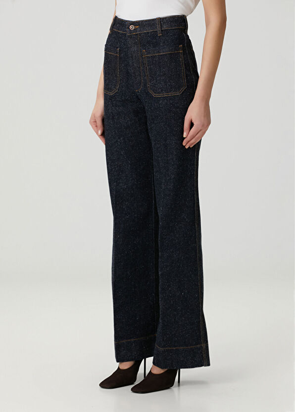 Victoria Beckham Alina Lacivert Jean Pantolon - 2