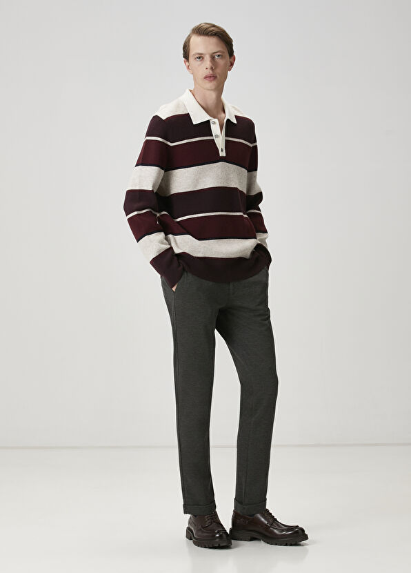 Beymen Club Dark Navy Blue Polo Sweater - 3