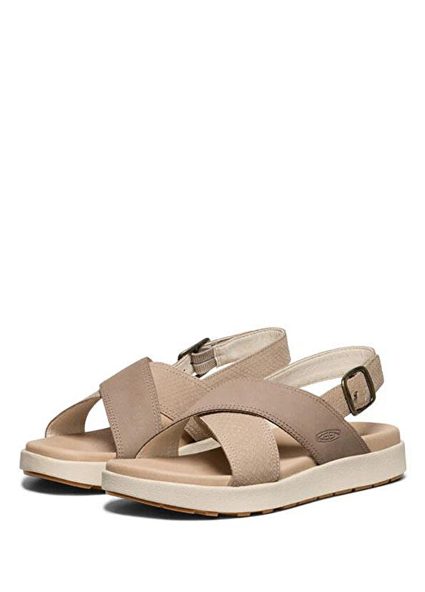 Keen Elle Luxe Backstrap Plaza Taupe Brindle Women's Sandals - 2