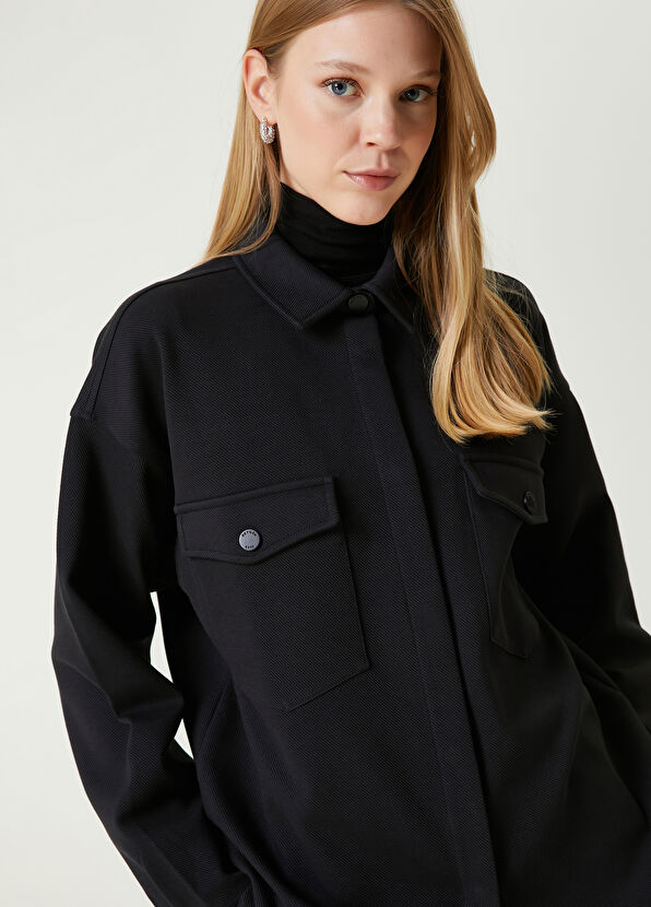 Beymen Club Black Shirt Form Sweatshirt - 2