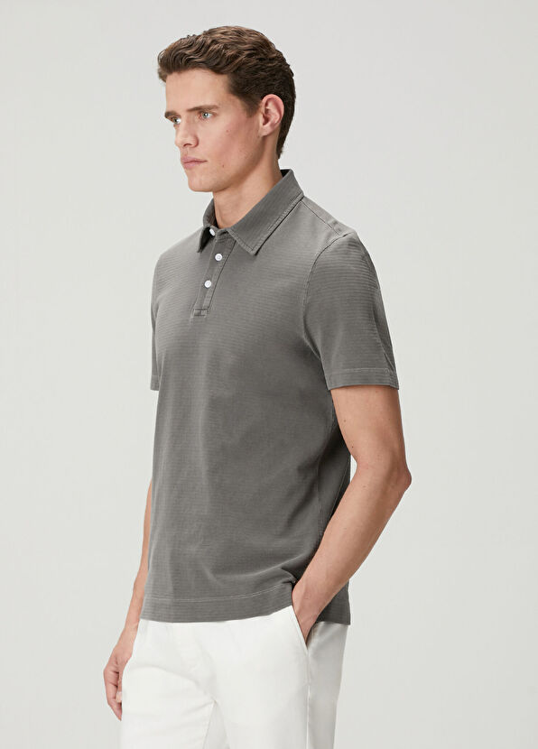Beymen Club Antrasit Comfort Fit Polo T-shirt - 4