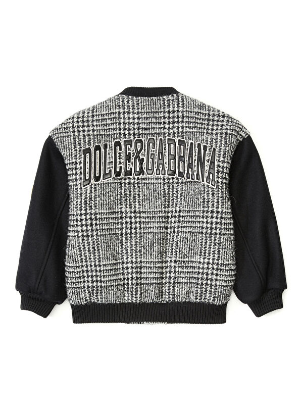 Dolce&Gabbana Çok Renkli Logo Detaylı Erkek Çocuk Yün Ceket - 2