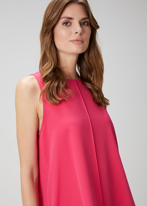 Beymen Club Fuchsia Crepe Blouse - 2