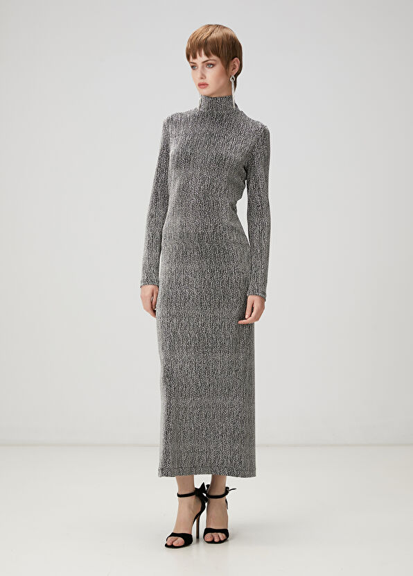 Beymen Club Silver Embellished Maxi Evening Dress - 4