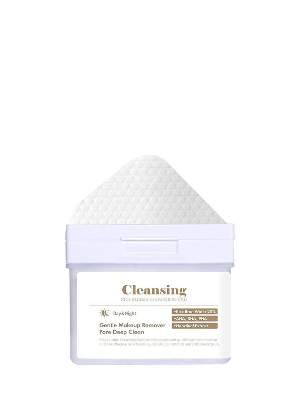 Dermal Rice Bubble Cleansing Pad Makeup Remover Exfoliating and Moisturizing Cleansing Pad - 1