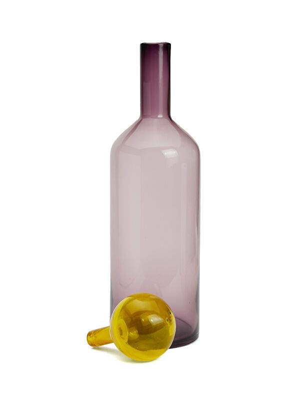 Pols Potten L Purple Glass Bottle - 2