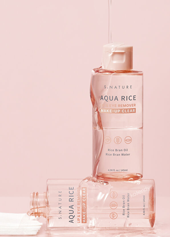 S.Nature Aqua Rice Lip & Eye Remover Dual-Phase Purifying Makeup Remover for Eye and Lip Makeup 145 ml - 2