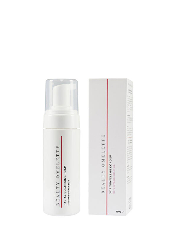 Beauty Omelette Kuru ve Hassas Ciltler İçin Yüz Temizleme Köpüğü 150 gr - 1