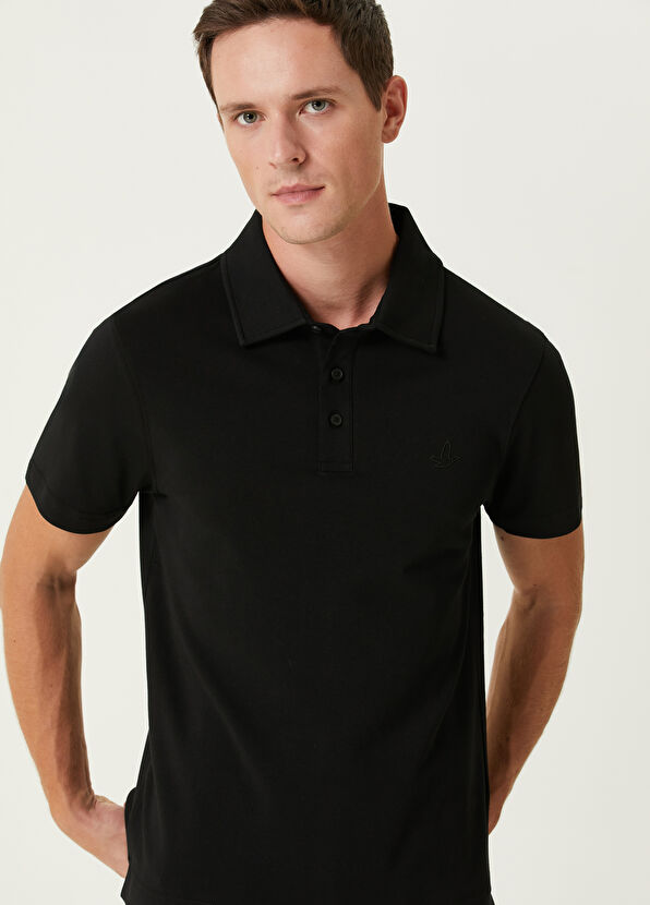 Beymen Club Slim Fit Siyah Polo Yaka Jersey T-shirt - 2