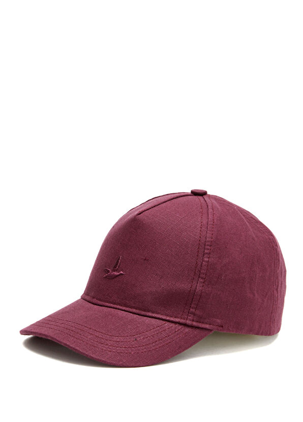 Beymen Club Plum Logo Women's Linen Cap Hat - 1