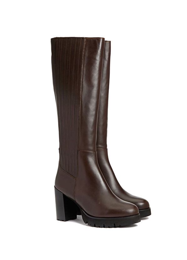Beymen Club Kahverengi Kadın Deri Çizme - 2
