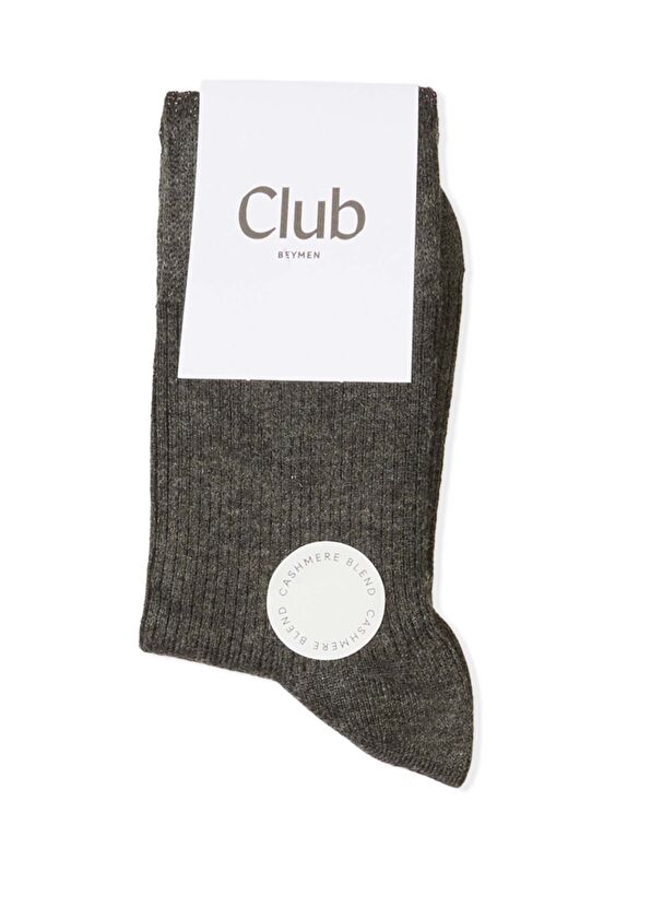 Beymen Club Anthracite Women's Cashmere Blend Socket Socks - 1