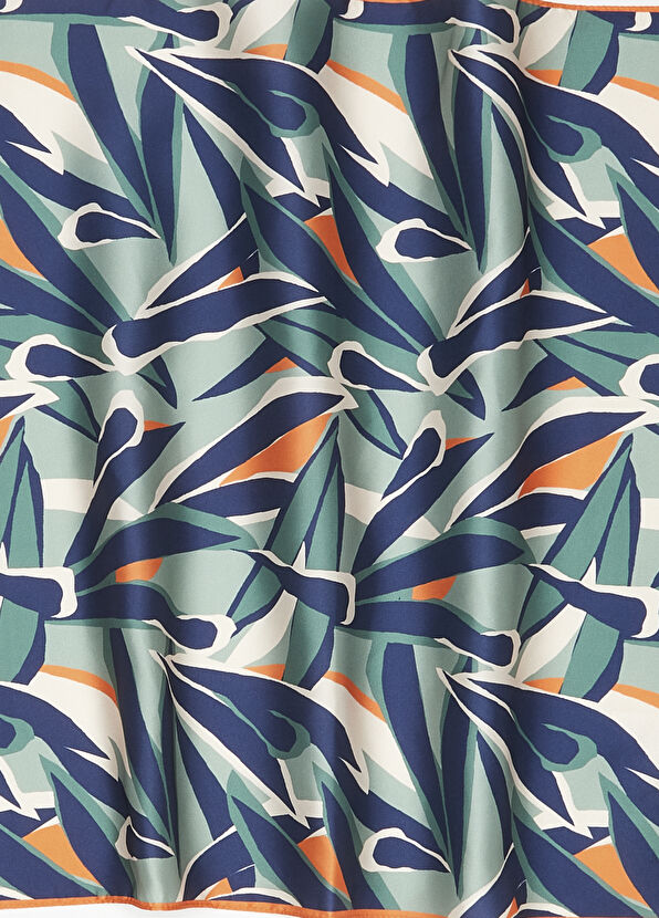 Beymen Club Çok Renkli Desenli 50x50 Kadın Saten Fular - 2