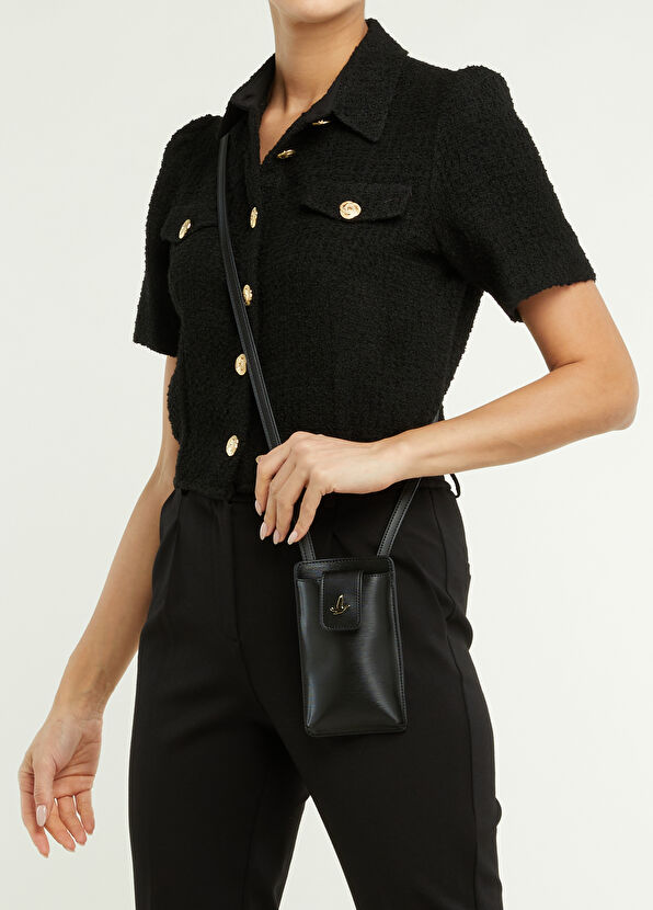 Beymen Club Siyah Logolu Kadın Mini Çanta - 2