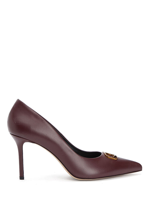 Beymen Club Bordo Deri Stiletto - 1