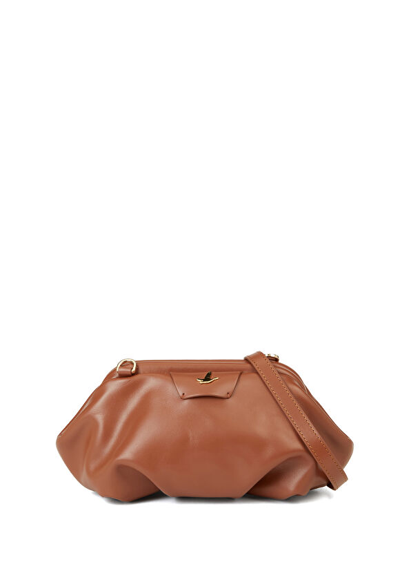 Beymen Club Volume Mini Taba Kadın Deri El Portföyü - 1