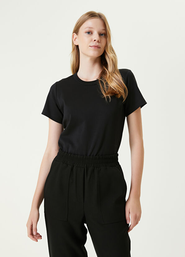 Beymen Club Siyah Bisiklet Yaka Basic T-shirt - 1