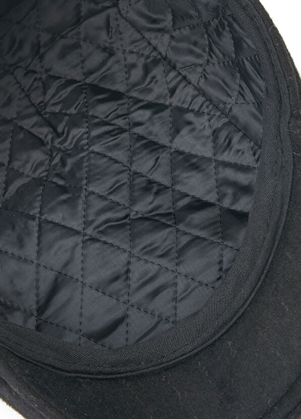 Beymen Club Siyah Silik Çizgili Erkek Yün Şapka - 4