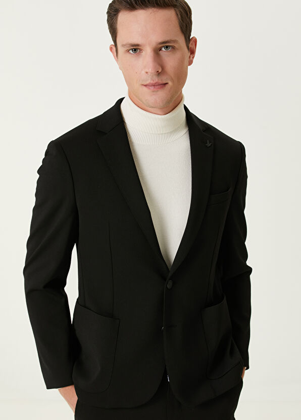 Beymen Club Siyah Örme Blazer - 2